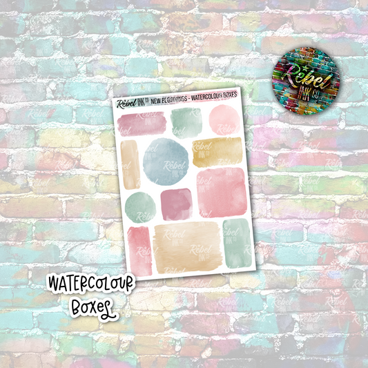 New Beginnings - Watercolour Boxes Multi Small