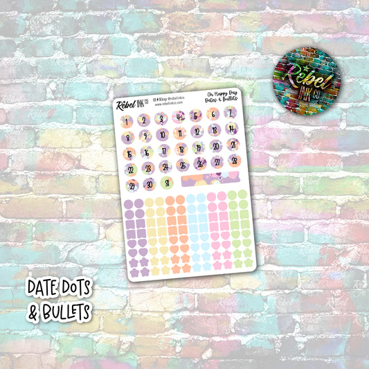 Oh Happy Day - Date Dots & Bullets