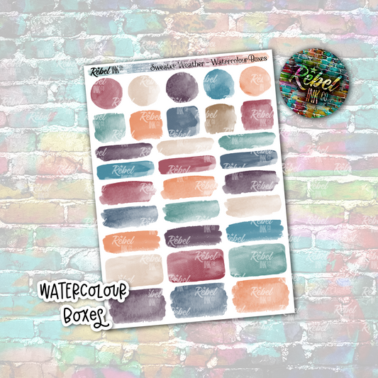 Sweater Weather - Watercolour Boxes