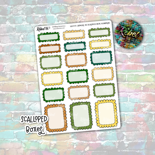 Urban Jungle - Scalloped Boxes