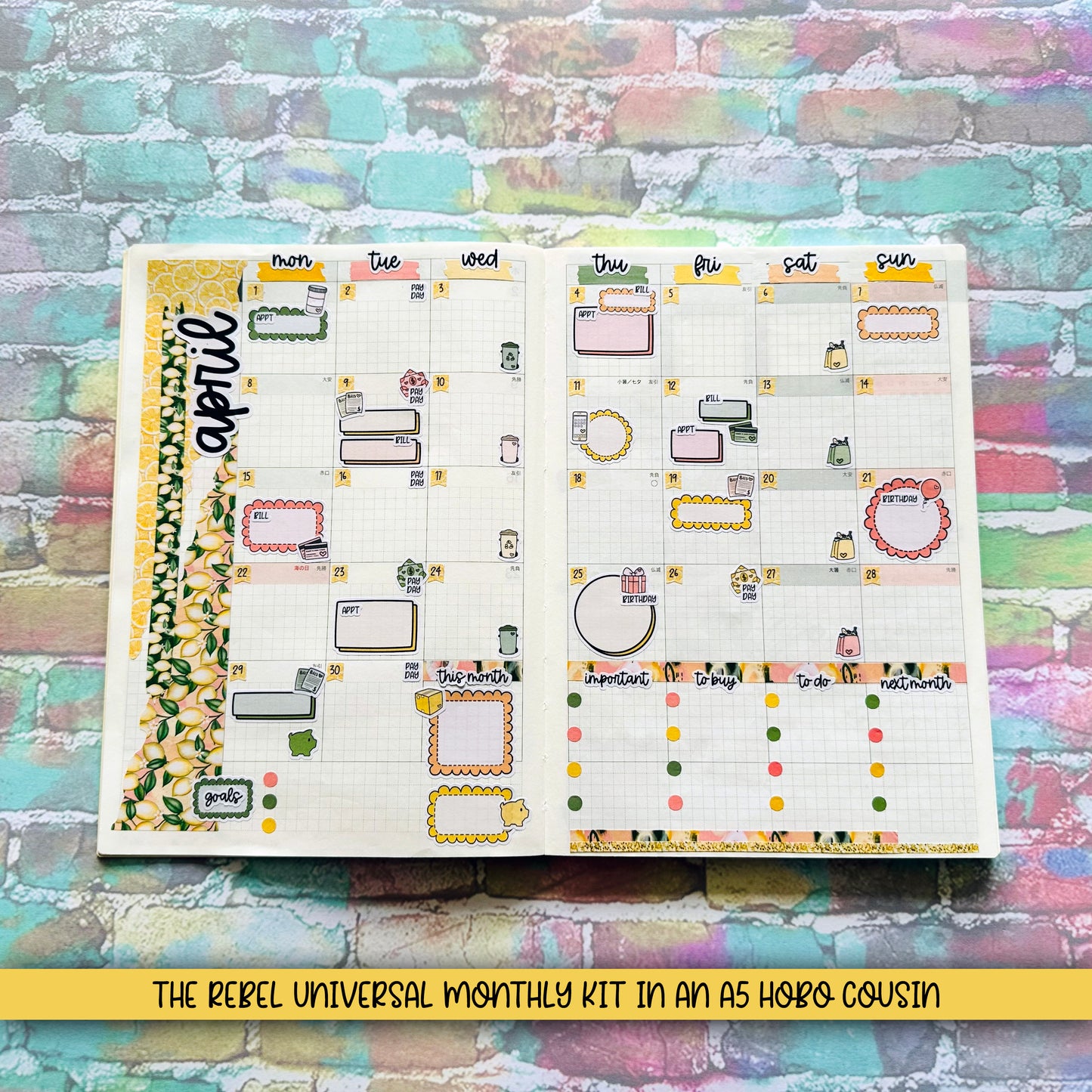 Dreams & Plans - Universal Monthly Kit