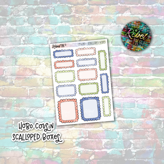 Unwind - Hobo Cousin Scalloped Boxes