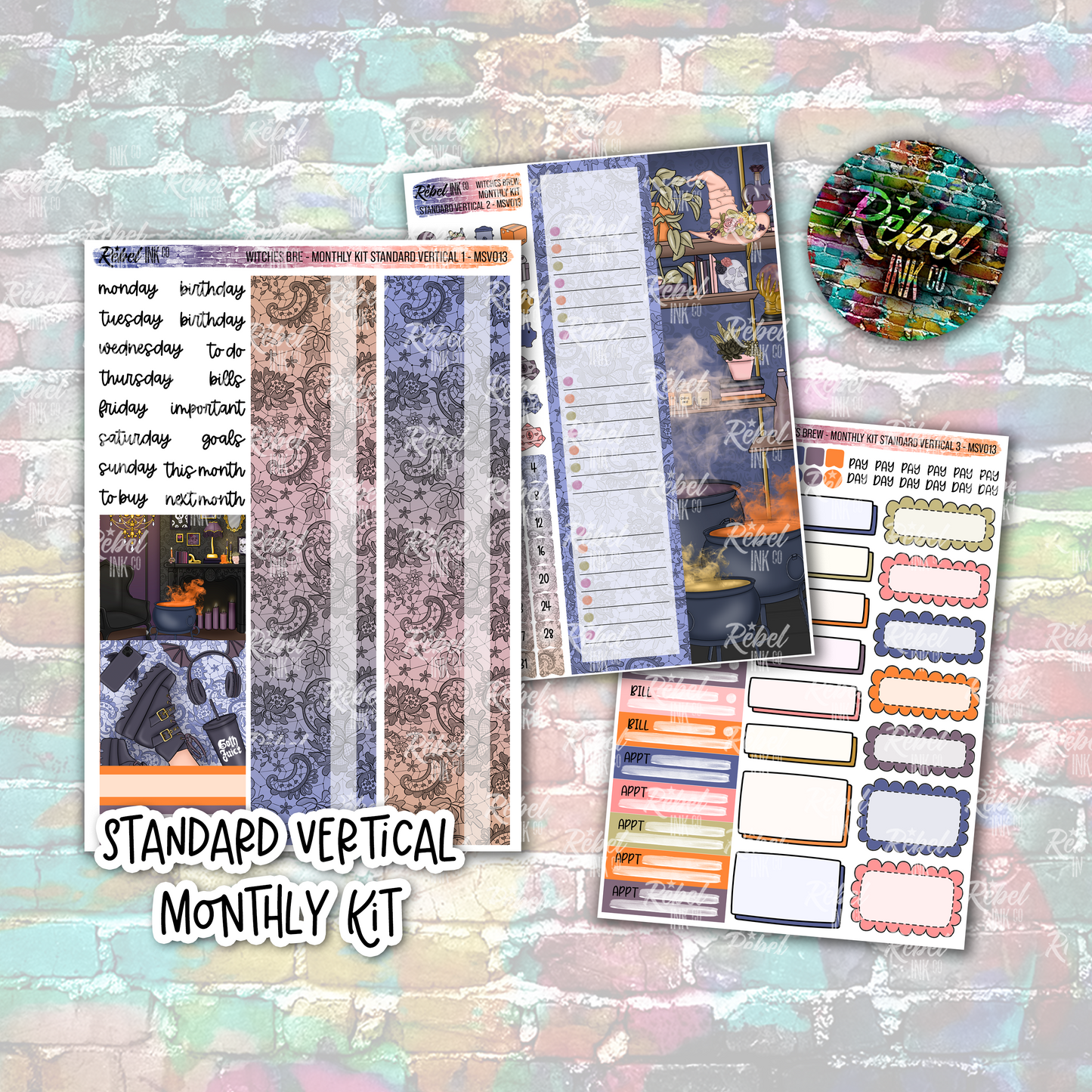 Witches Brew - Standard Vertical Monthly Kit