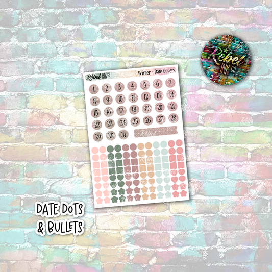 Winter - Date Dots & Bullets