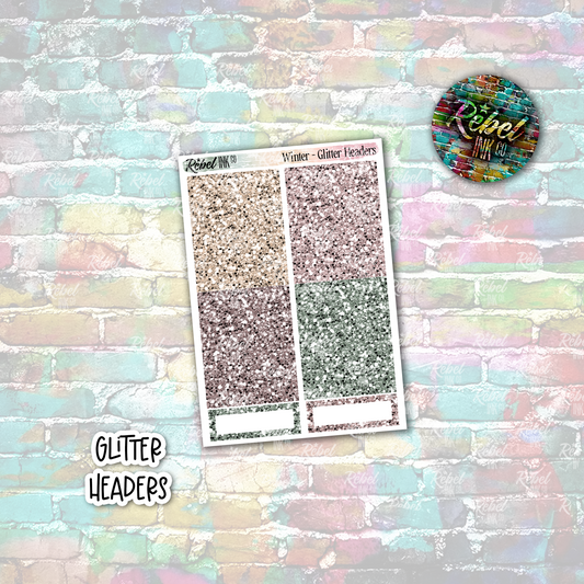 Winter - Glitter Headers
