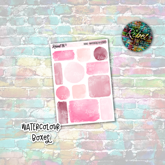 XOXO - Watercolour Boxes Small