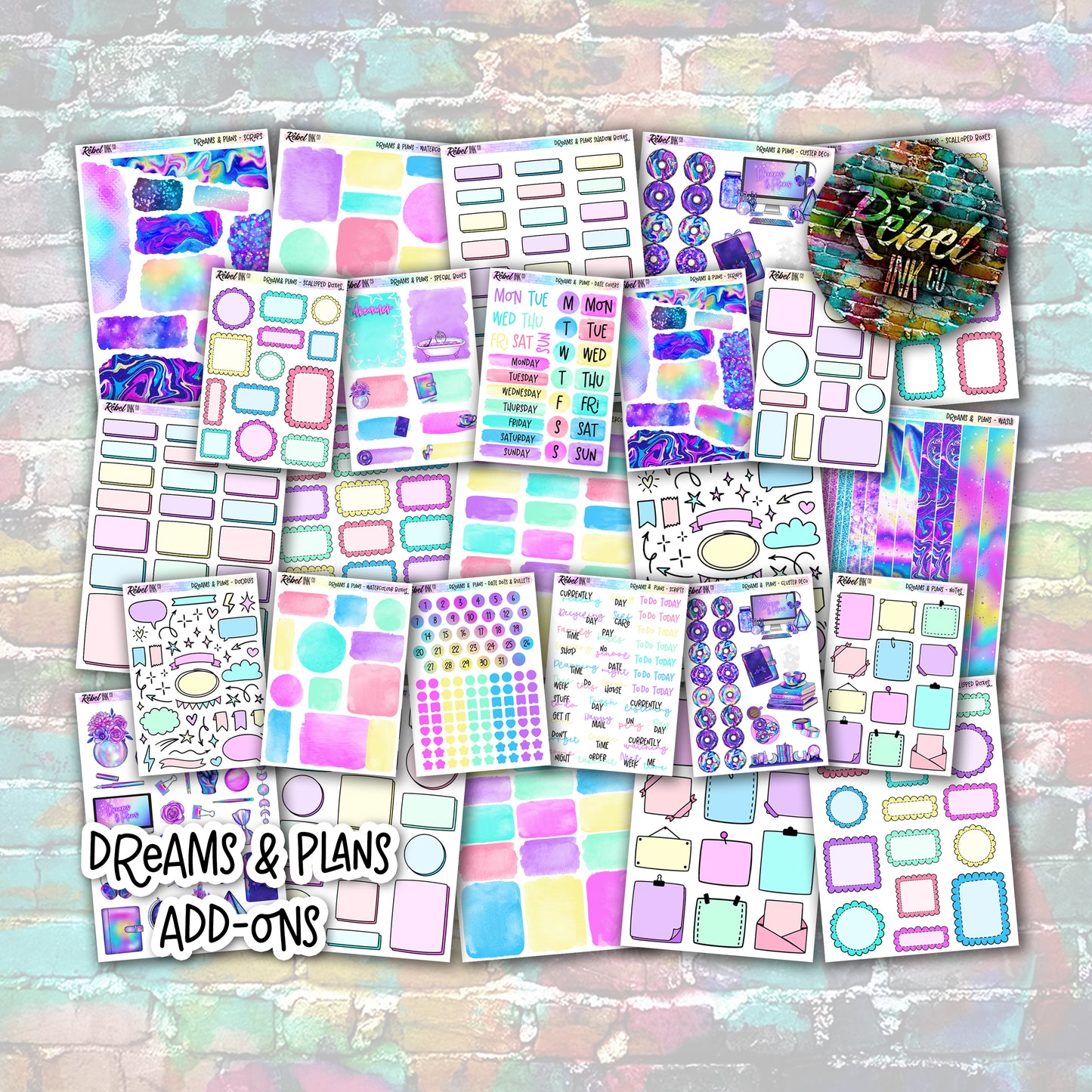 Dreams & Plans - Multi Watercolour Boxes