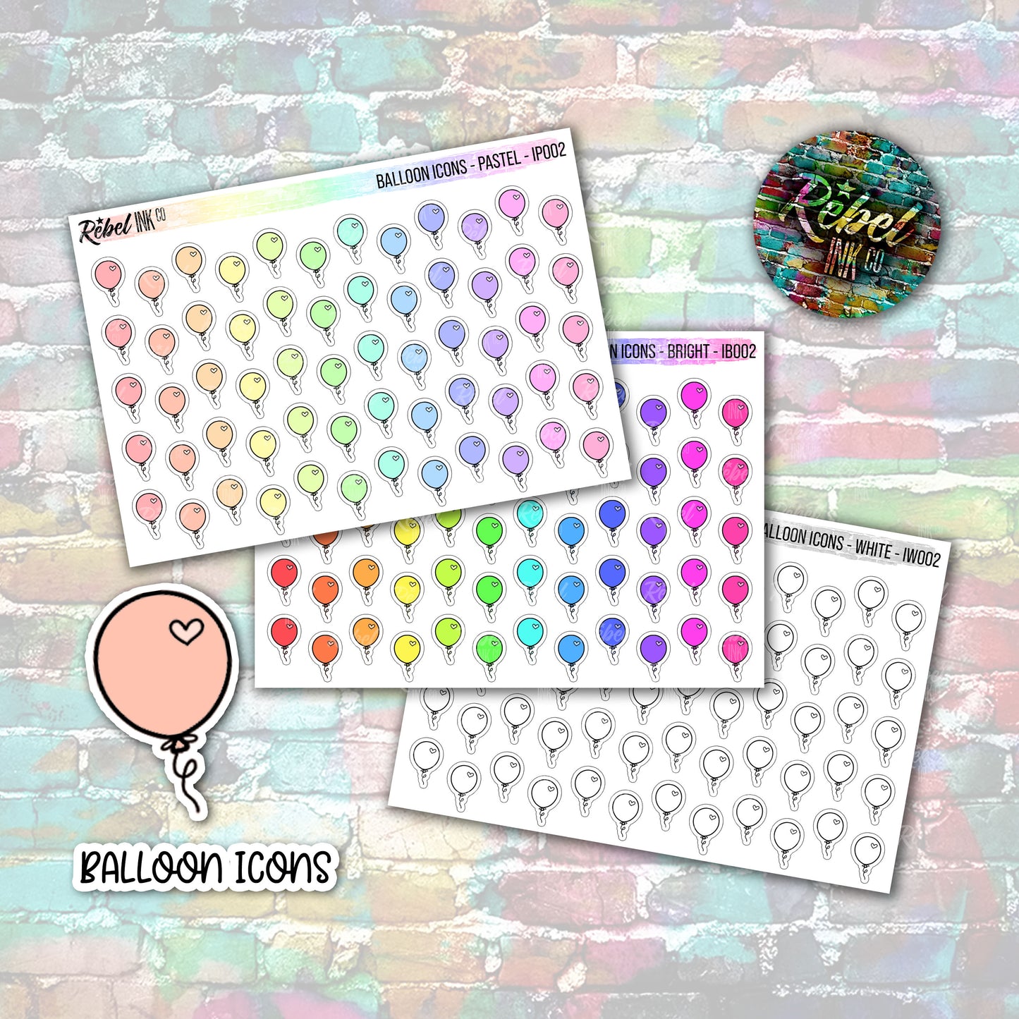 Balloon Icon Stickers