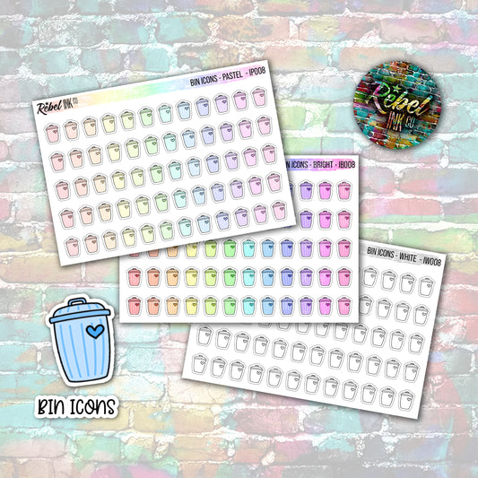 Bin Icon Stickers