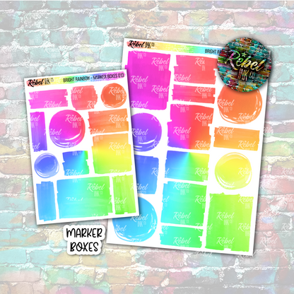 Bright Rainbow - Marker Boxes Multi