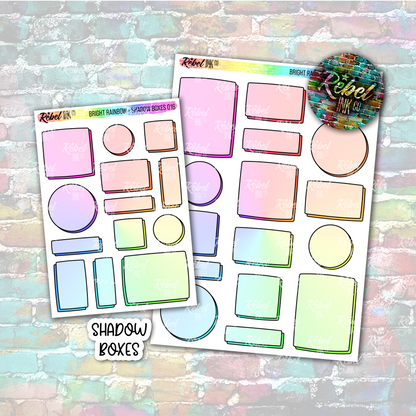 Bright Rainbow - Shadow Boxes Multi