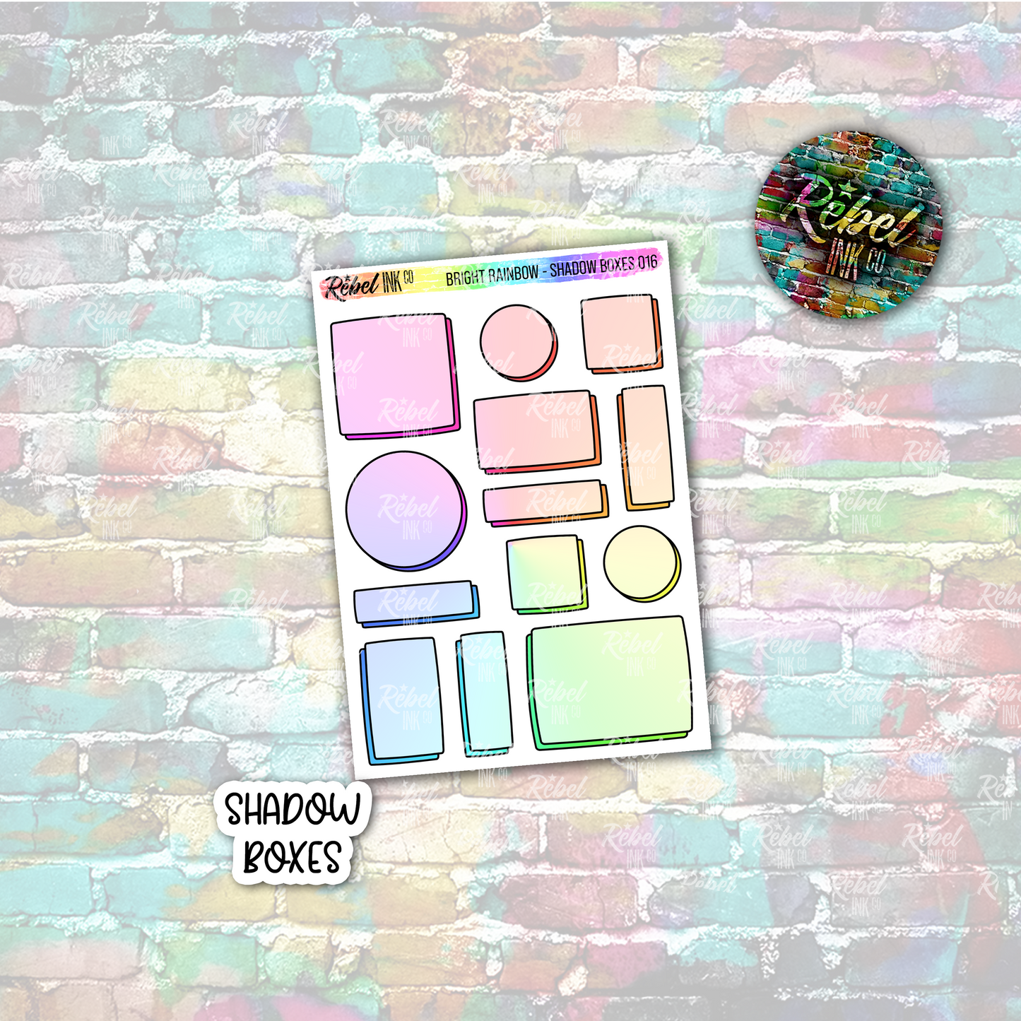 Bright Rainbow - Shadow Boxes Multi