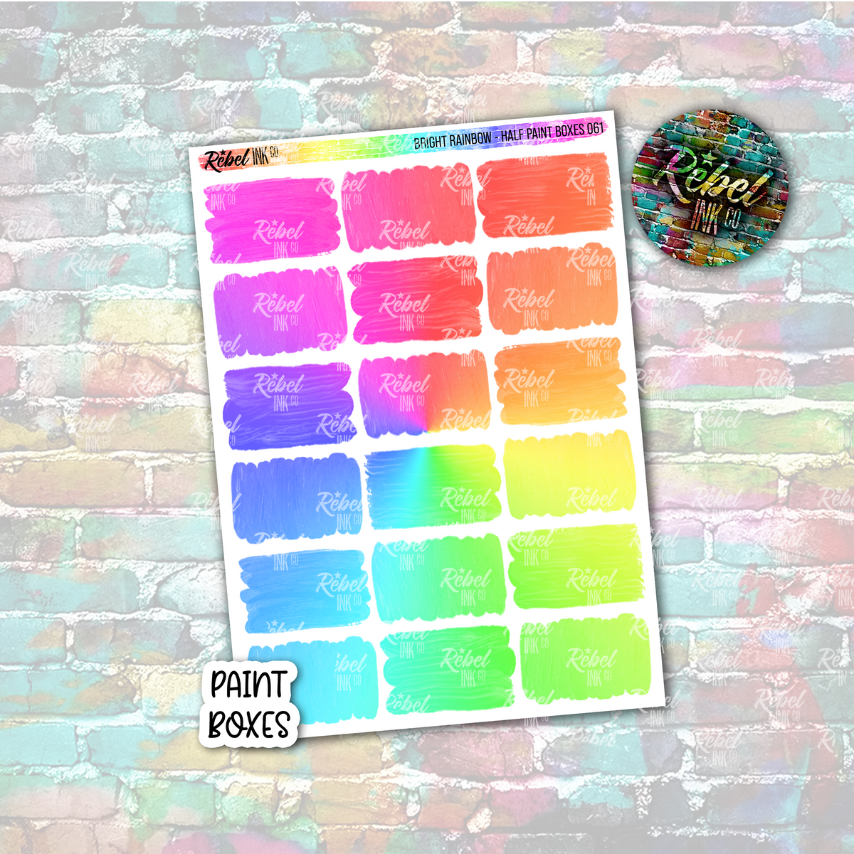 Bright Rainbow - Paint Half Boxes – rebelinkco