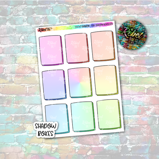 Bright Rainbow - Shadow Full Boxes