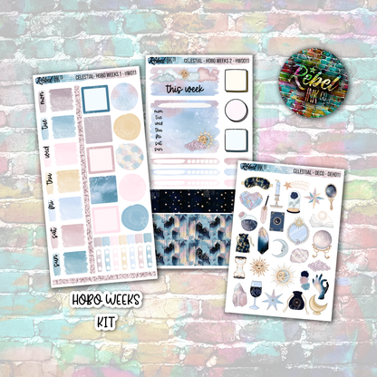 Celestial - Hobo Weeks Weekly Sticker Kit