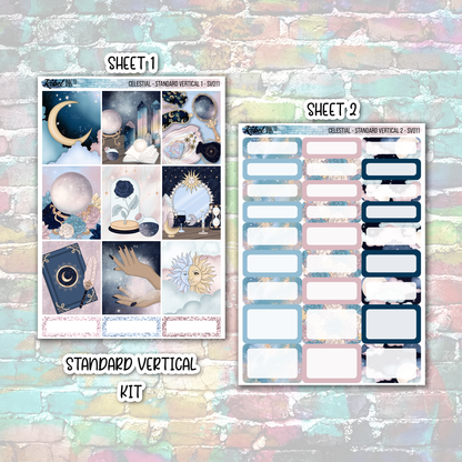 Celestial - Standard Vertical Planner Sticker Kit