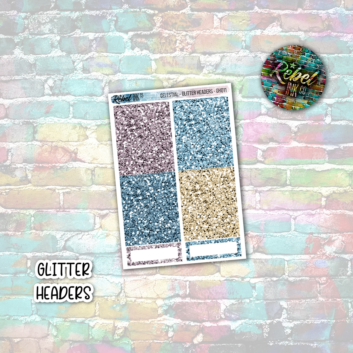 Calestial Header Celestial - Glitter Headers – rebelinkco
