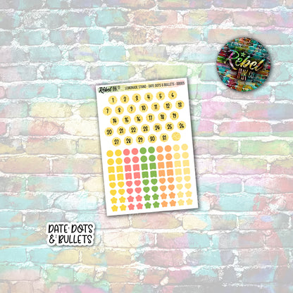 Lemonade Stand - Date Dots & Bullets