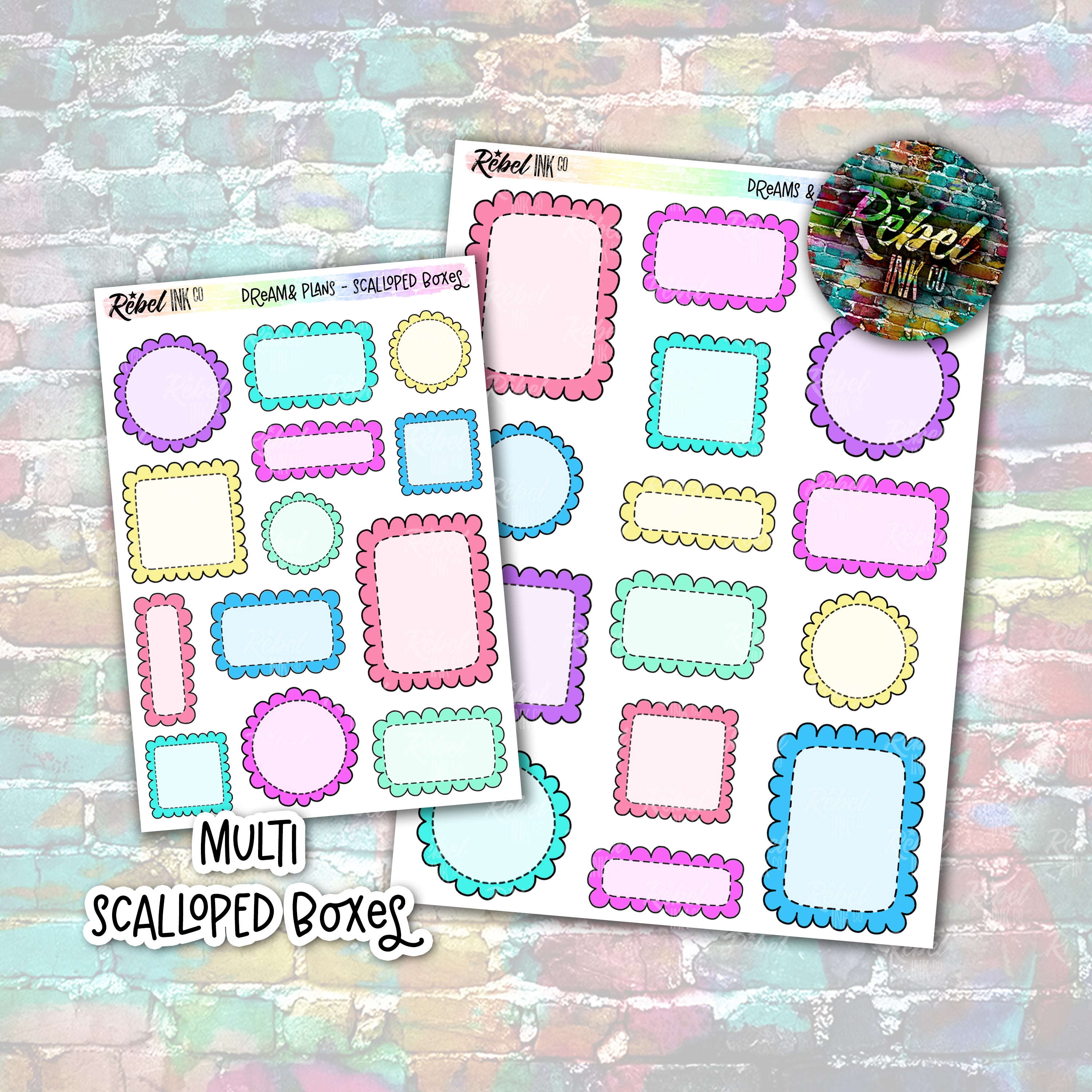 Multi Add Box Dreams & Plans - Multi Scalloped Boxes – rebelinkco