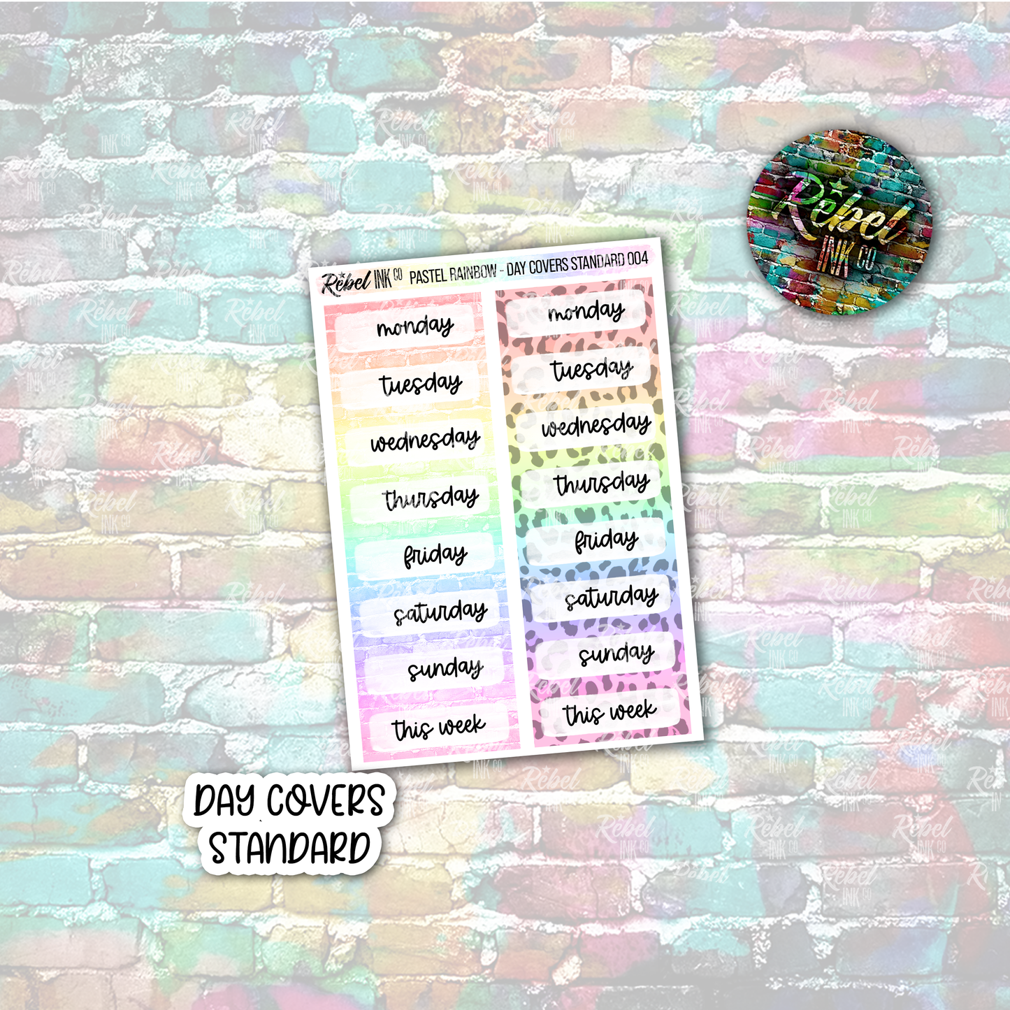Pastel Rainbow - Date Covers Standard Vertical