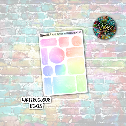 Pastel Rainbow - Watercolour Boxes Multi