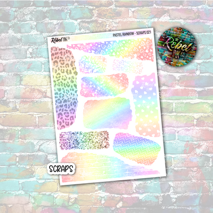 Pastel Rainbow - Scraps