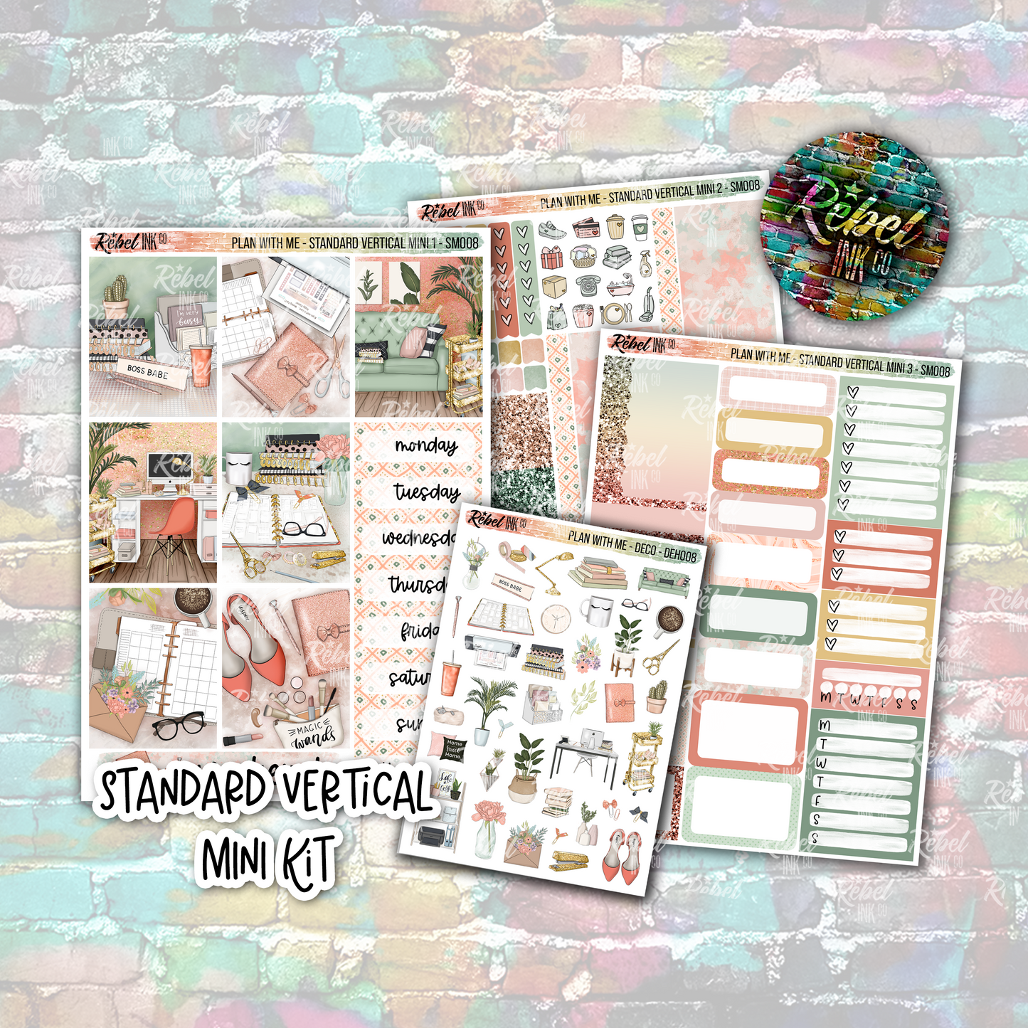 Plan With Me - Standard Vertical Mini Kit