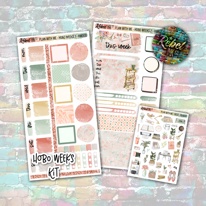 Plan With Me - Hobo Weeks Kit – rebelinkco