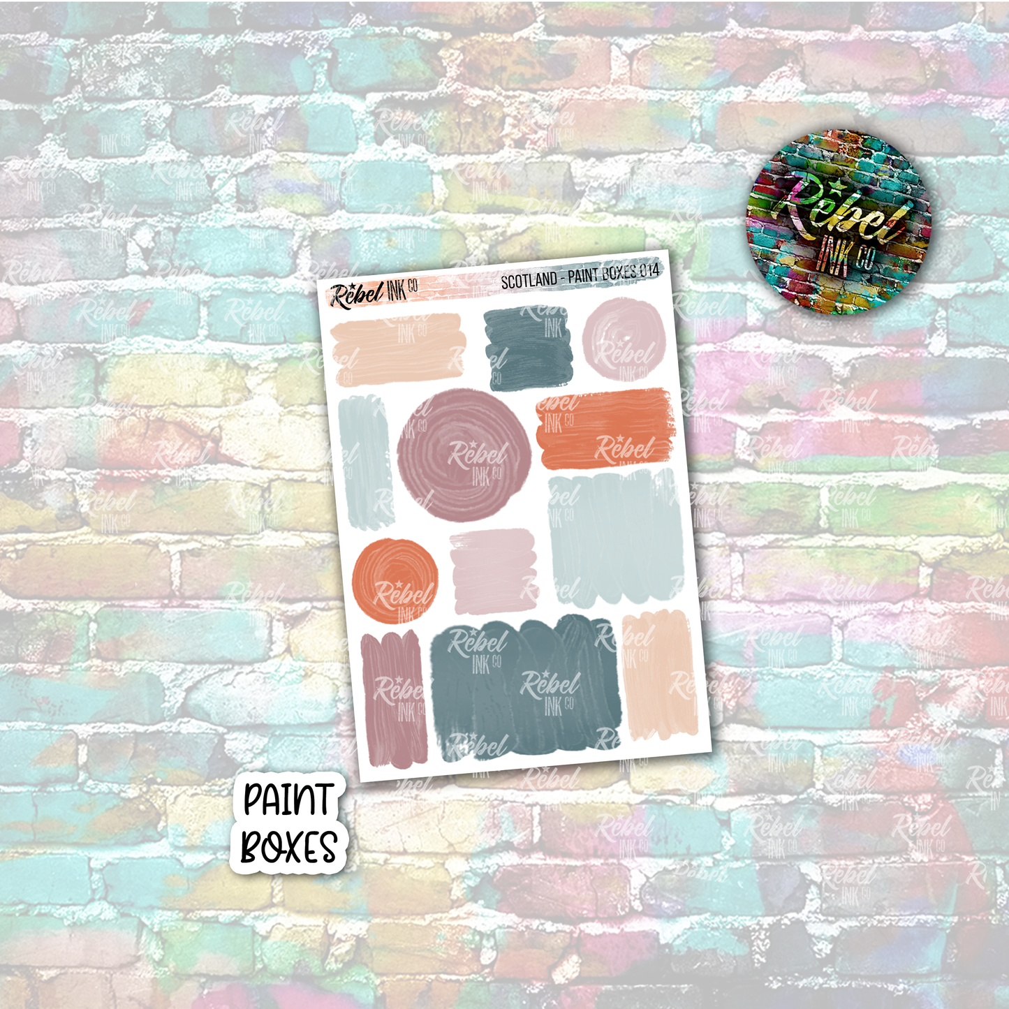 Scotland - Paint Boxes Multi Small