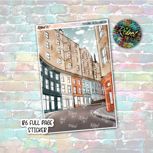Scotland - B6 Full Page Sticker