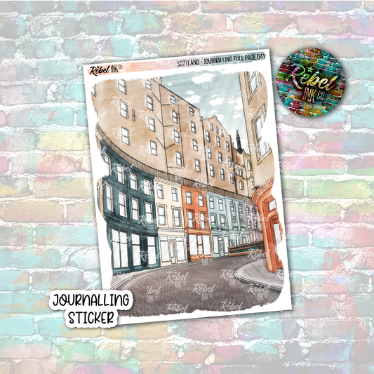 Scotland - Journalling Full Page Sticker Large