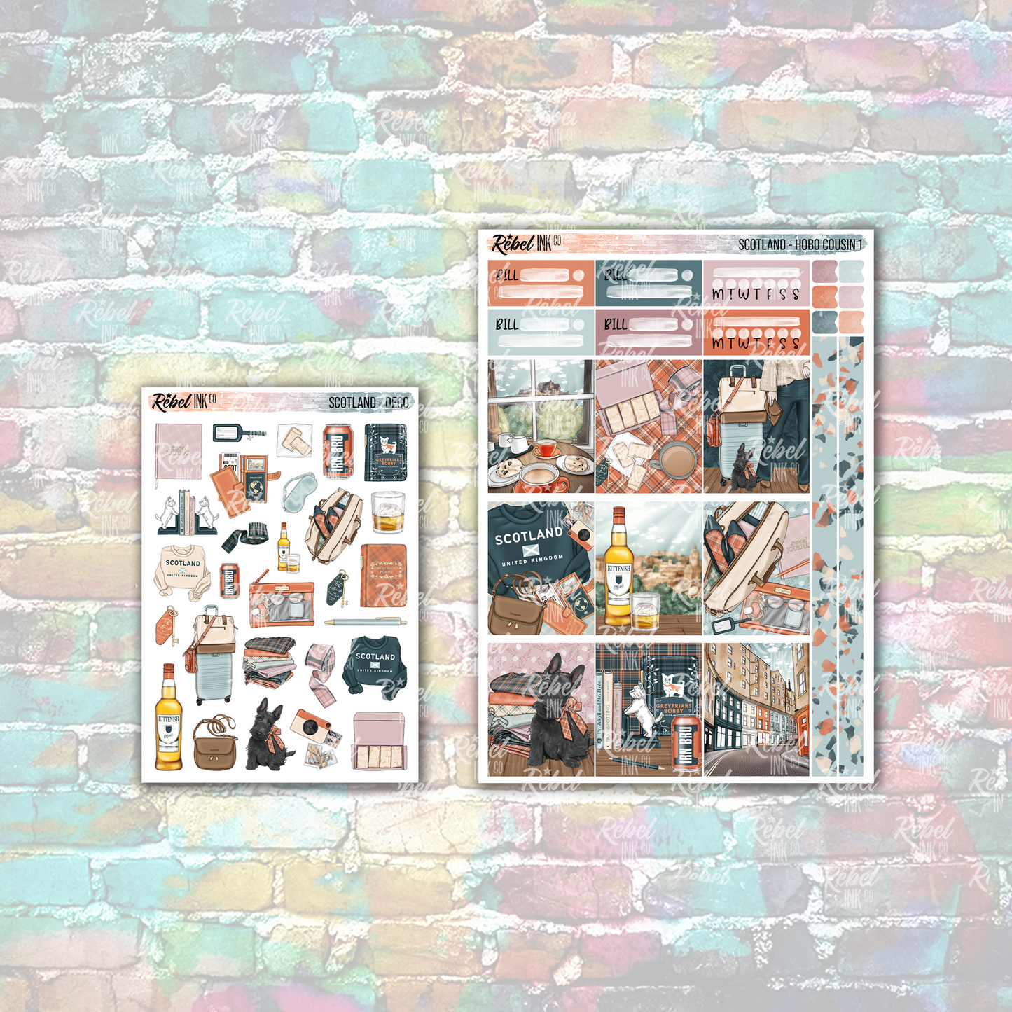 Scotland - Hobo Cousin Weekly Sticker Kit
