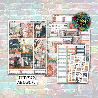 Scotland - Standard Vertical Planner Sticker Kit