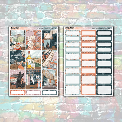 Scotland - Standard Vertical Planner Sticker Kit