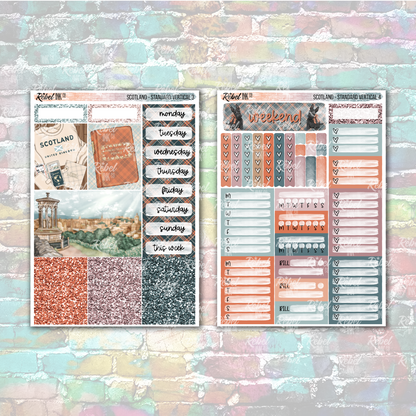Scotland - Standard Vertical Planner Sticker Kit