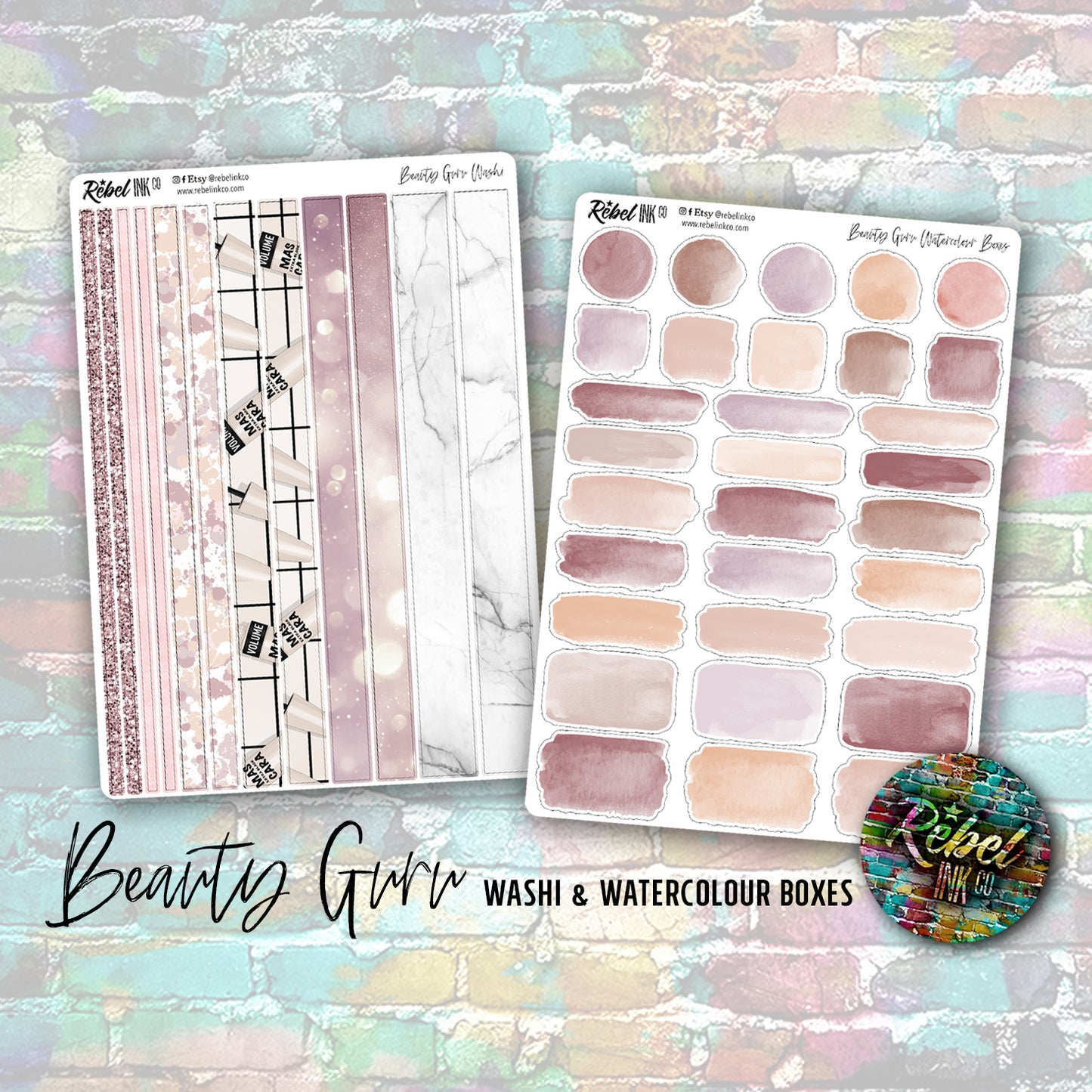 Beauty Guru - Standard Vertical Planner Sticker Kit