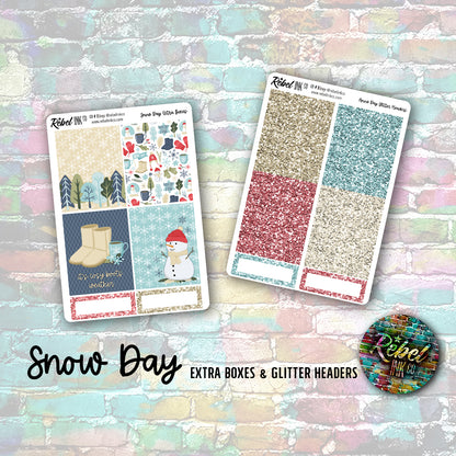 Snow Day - Standard Vertical Planner Sticker Kit