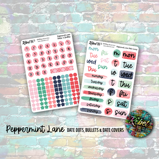 Peppermint Lane - Date Dots & Bullets and Date Covers