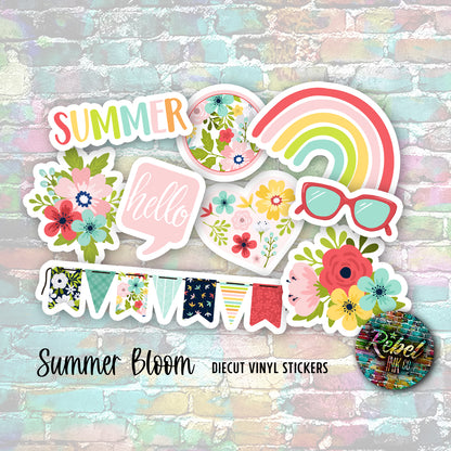 Summer Bloom - Vinyl Die-cut Sticker Pack