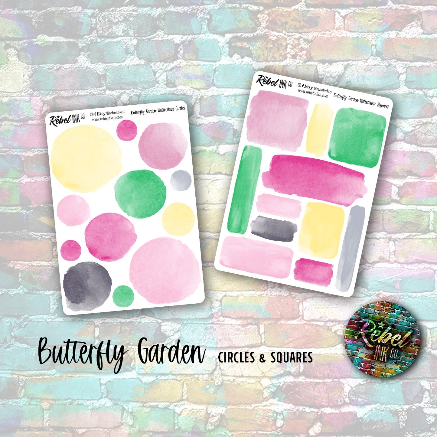 Butterfly Garden - Circles & Squares