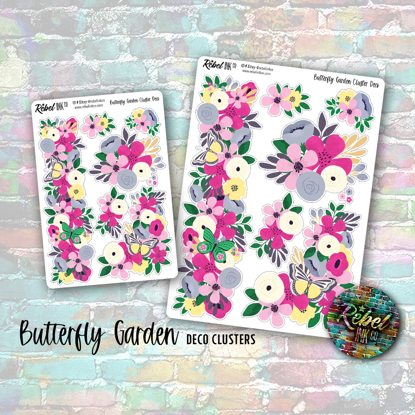 Butterfly Garden - Deco Clusters - Small & Large