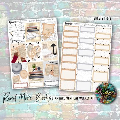 Read More Books - Standard Vertical Planner Sticker Kit