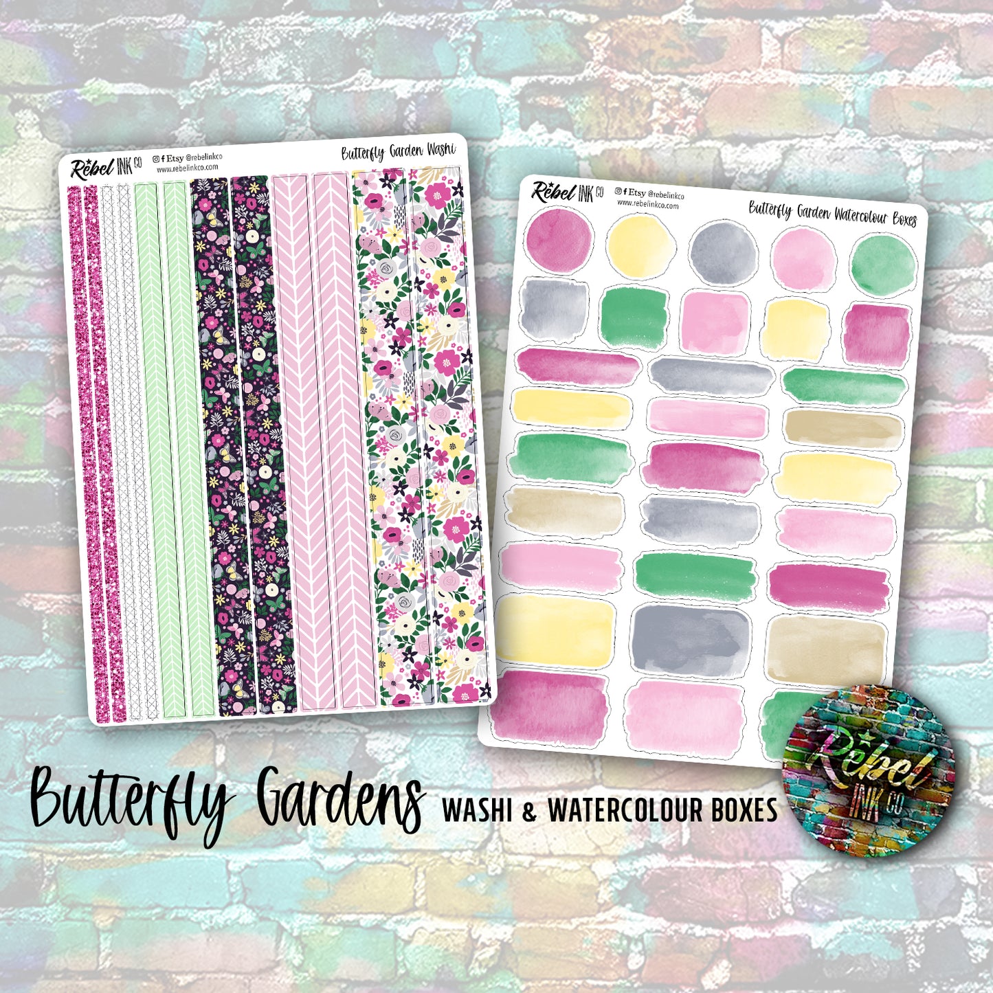 Butterfly Garden - Washi & Watercolour Boxes