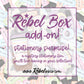 Monthly Surprise Rebel FOMO Box Add-on - August 2022