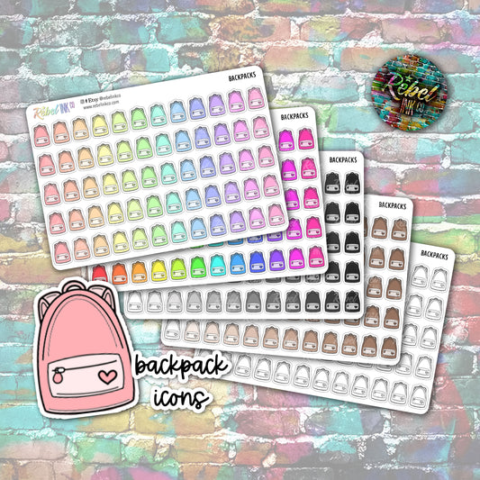 Backpack Icon Stickers