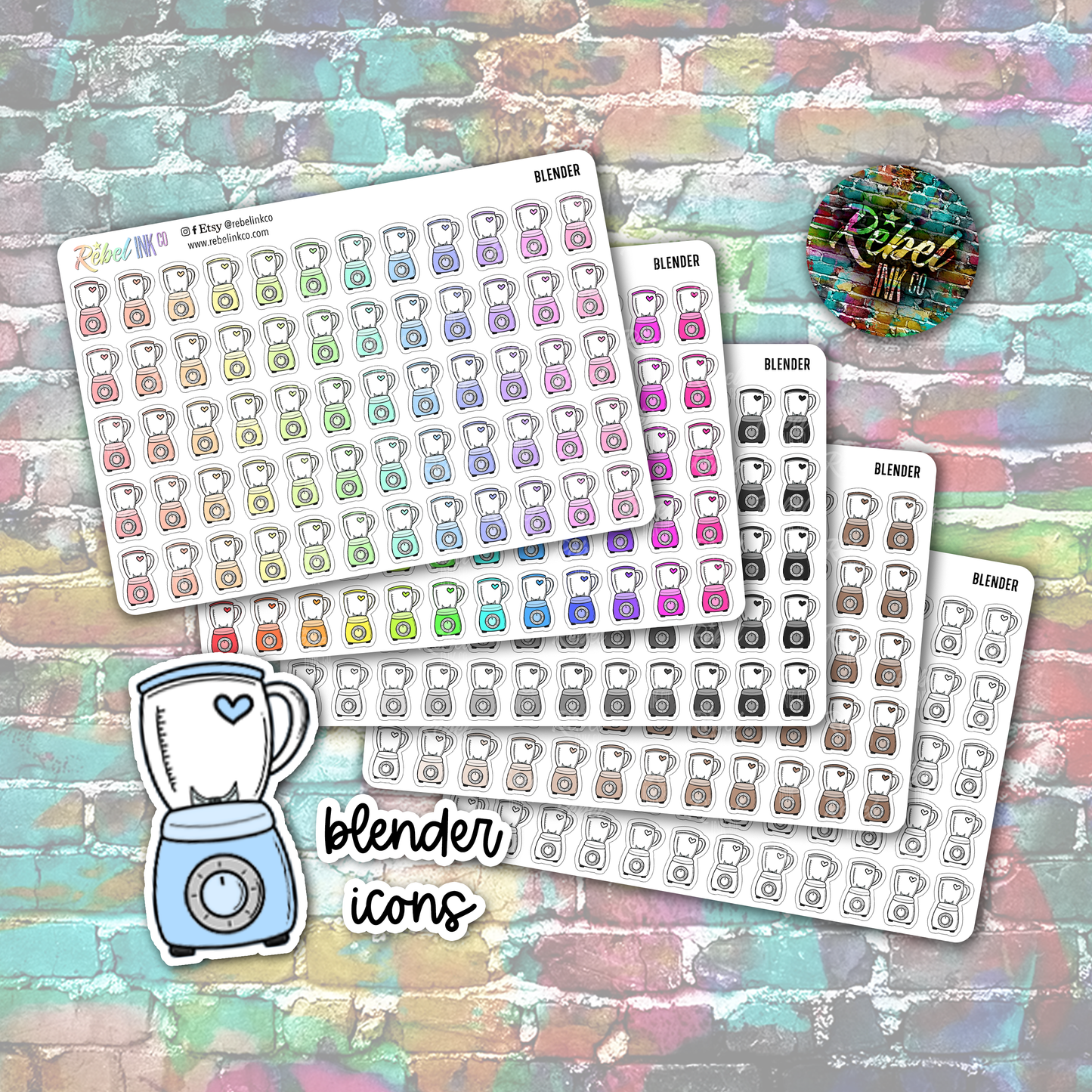 Blender Icon Stickers