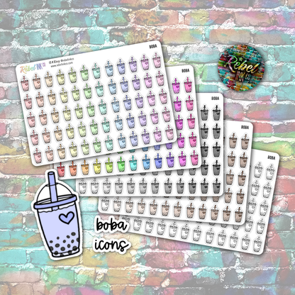 Boba Icon Stickers