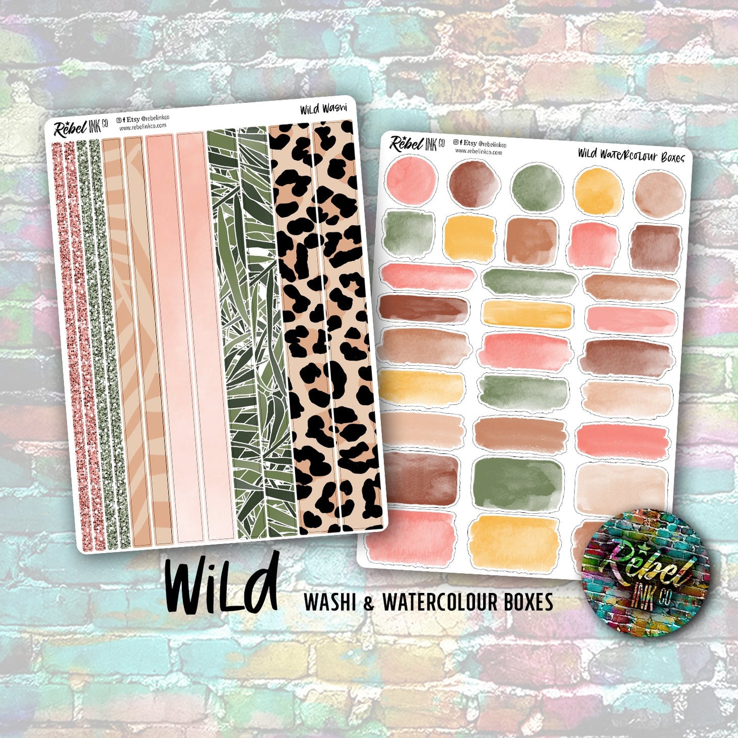Wild - Washi & Watercolour Boxes