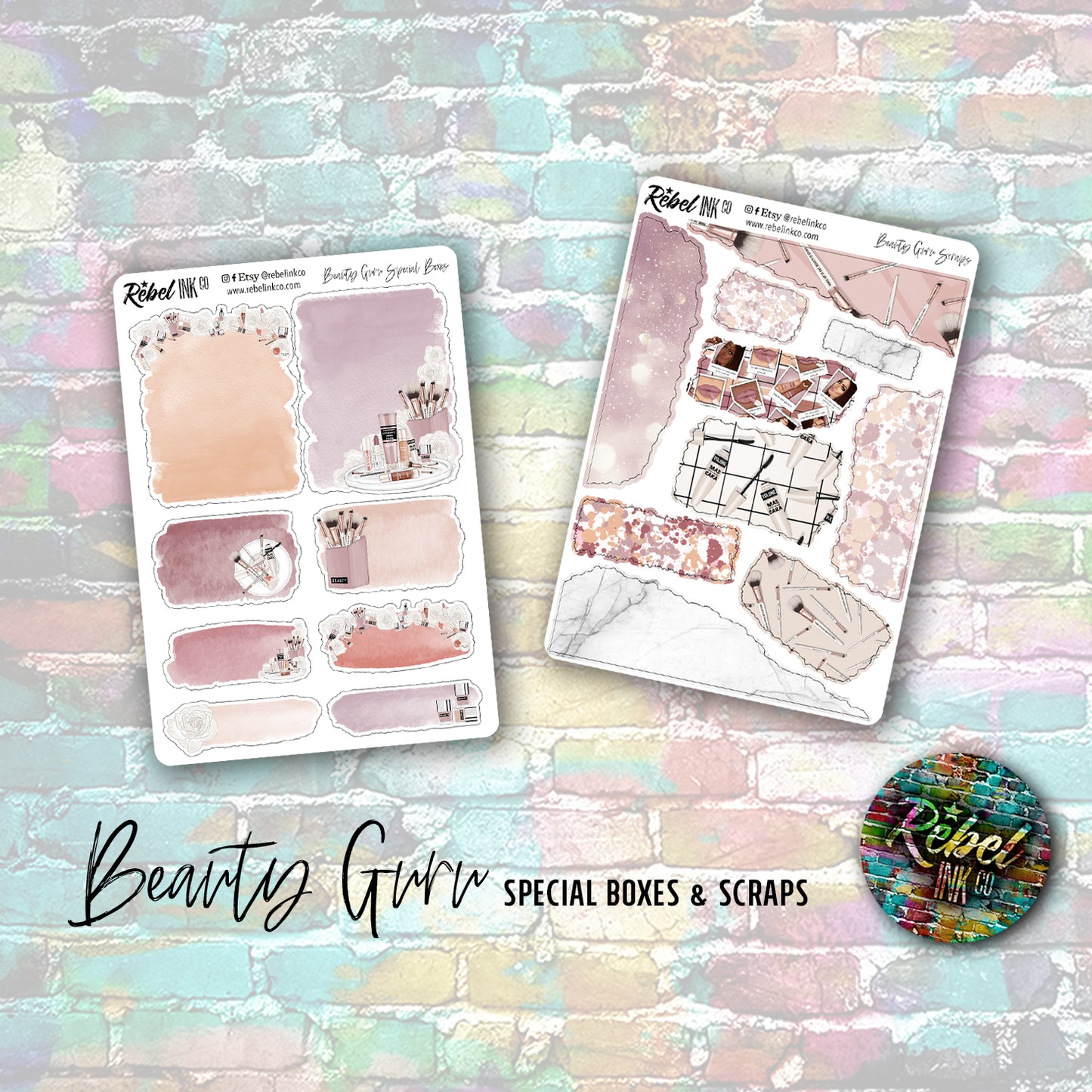 Beauty Guru - Standard Vertical Planner Sticker Kit