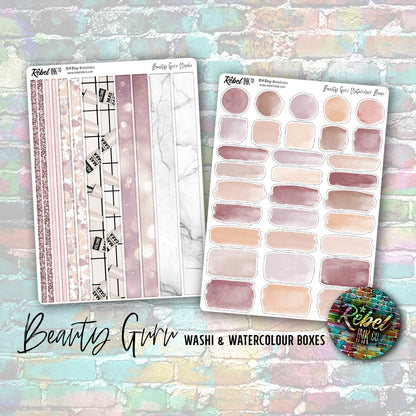 Beauty Guru - Washi & Watercolour Boxes